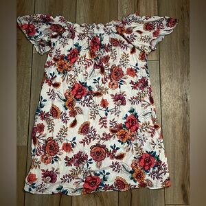 a.n.a Multicolor Floral Off Shoulder Dress